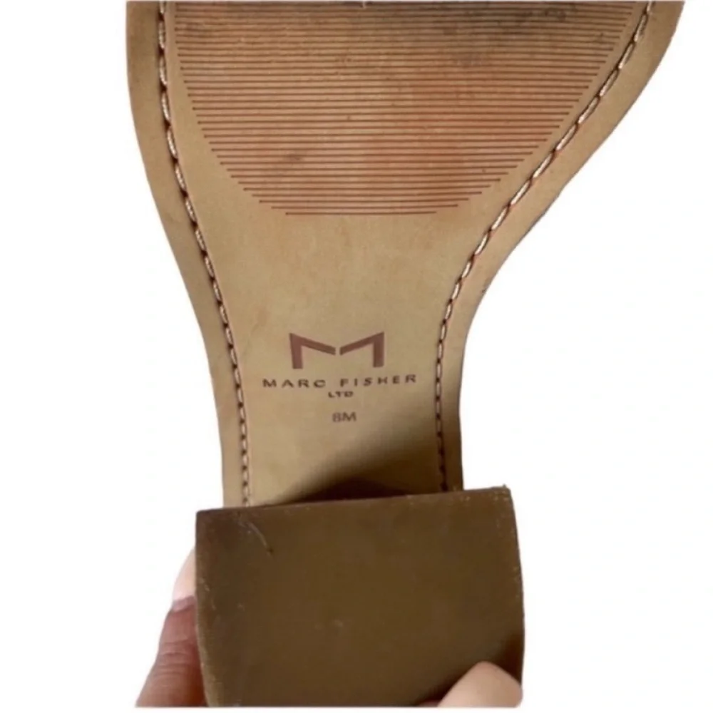 Marc Fisher Vashi Ankle Strap Suede Heeled Bootie 8